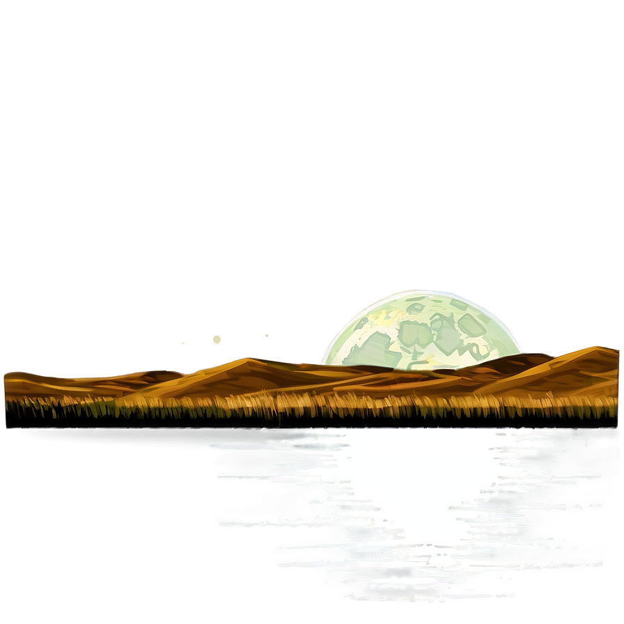 Harvest Moon Over Fields Landscape Png 44 PNG Image