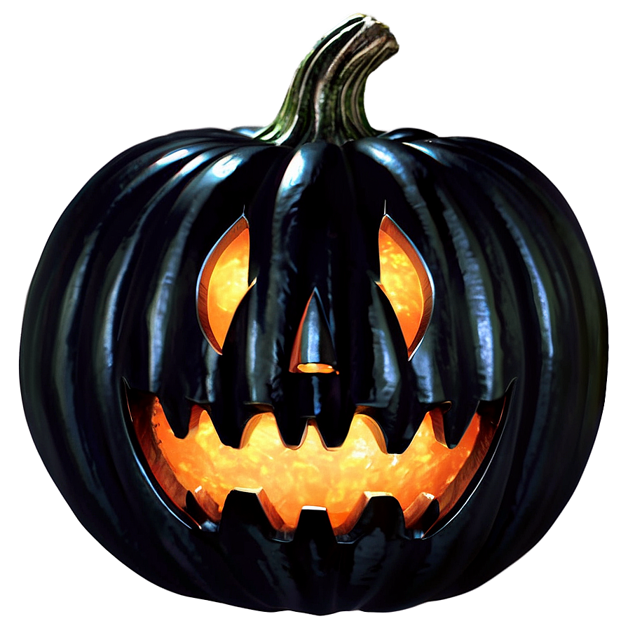 Haunted Black Pumpkin Png 06282024 PNG Image