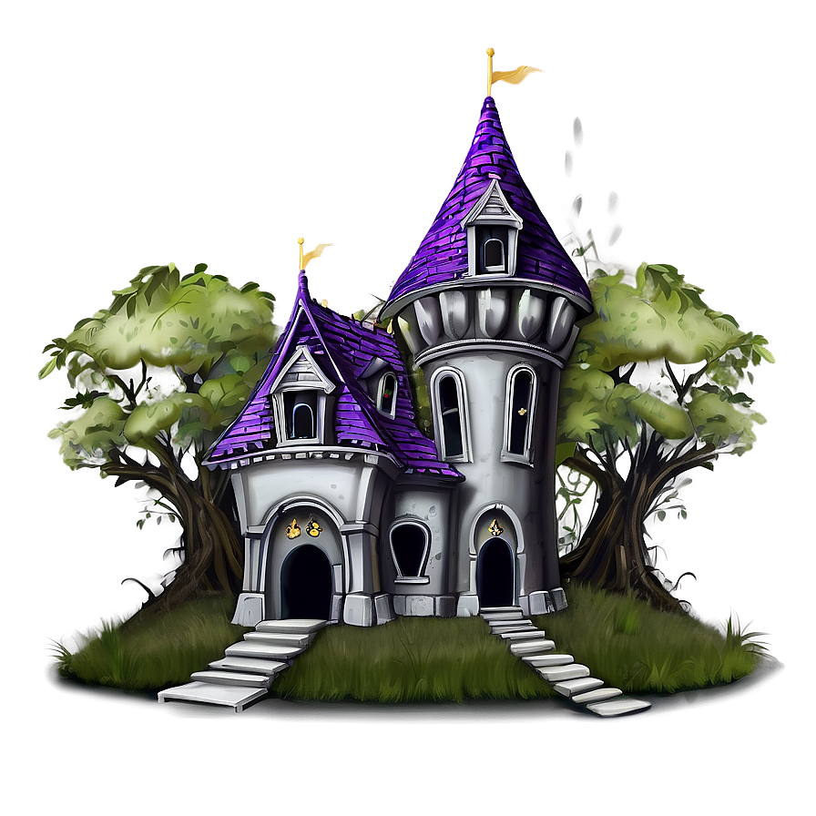 Haunted Castle Fantasy Png Ehe PNG Image