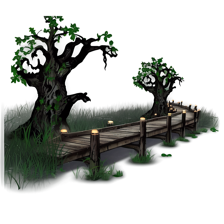 Haunted Forest Path Png Erq PNG Image