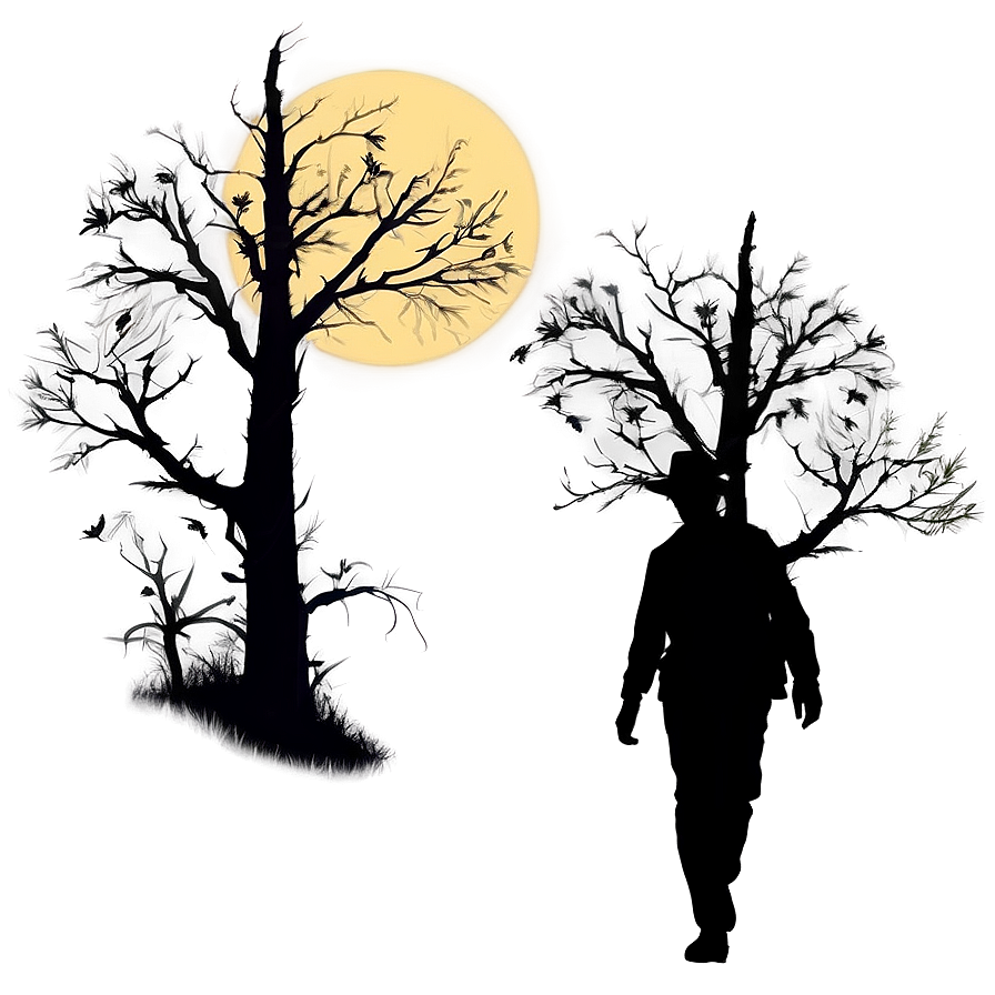 Haunted Forest Silhouette Png 2 PNG Image