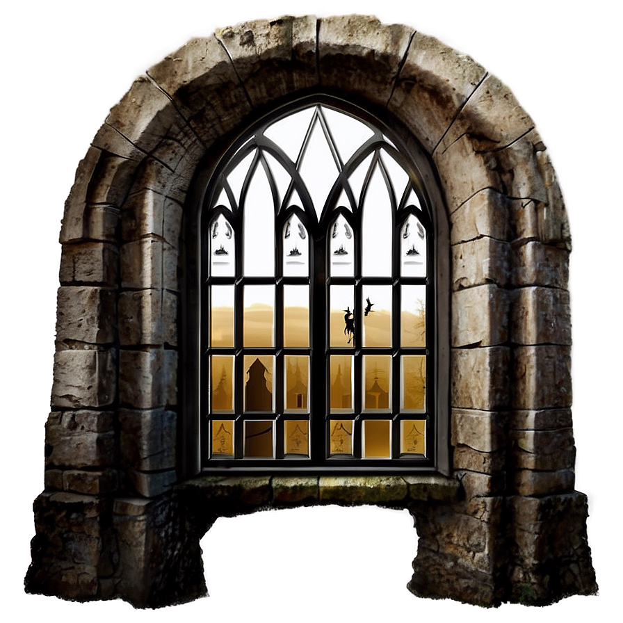 Haunted Gothic Window Png 05062024 PNG Image