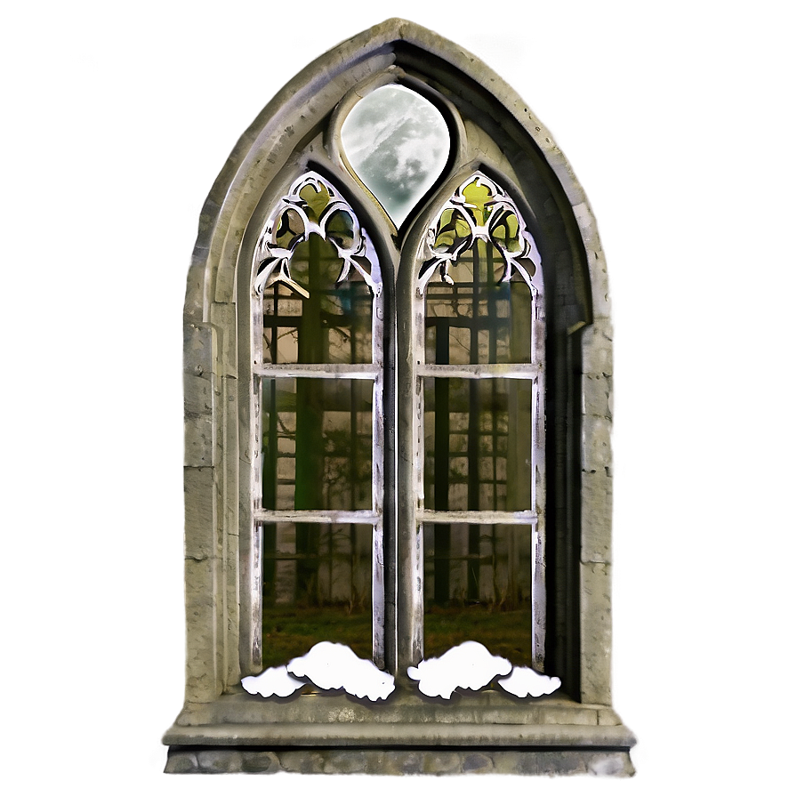 Haunted Gothic Window Png Mqp PNG Image