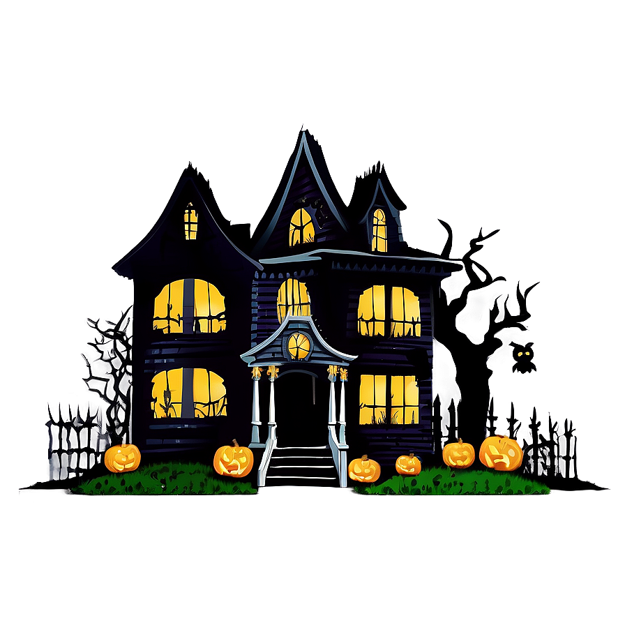 Haunted House Halloween Png 04292024 PNG Image