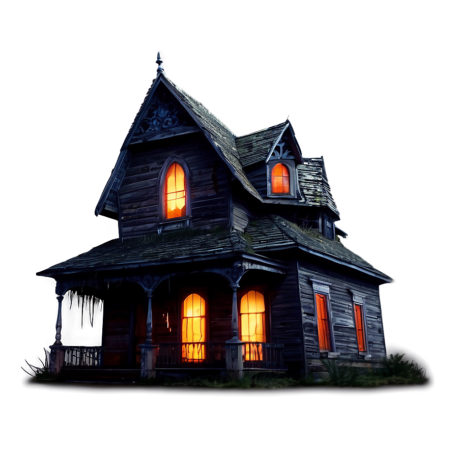 Haunted_ House_ Illustration.png PNG Image