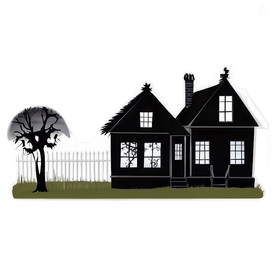 Haunted House Silhouette Png 33 PNG Image