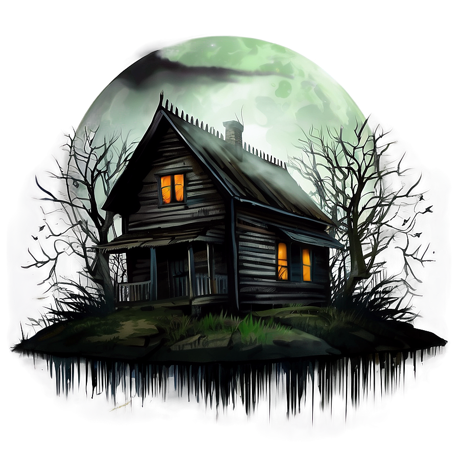 Haunted House With Fog Png Wgq54 PNG Image