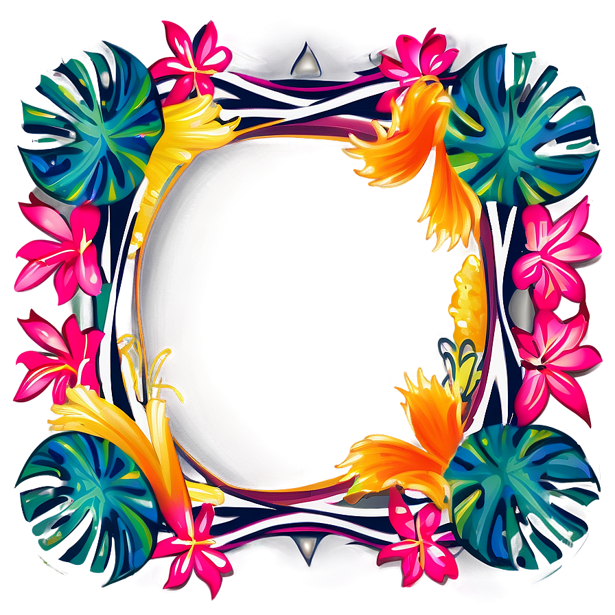 Hawaiian Border Design Png Qdo PNG Image