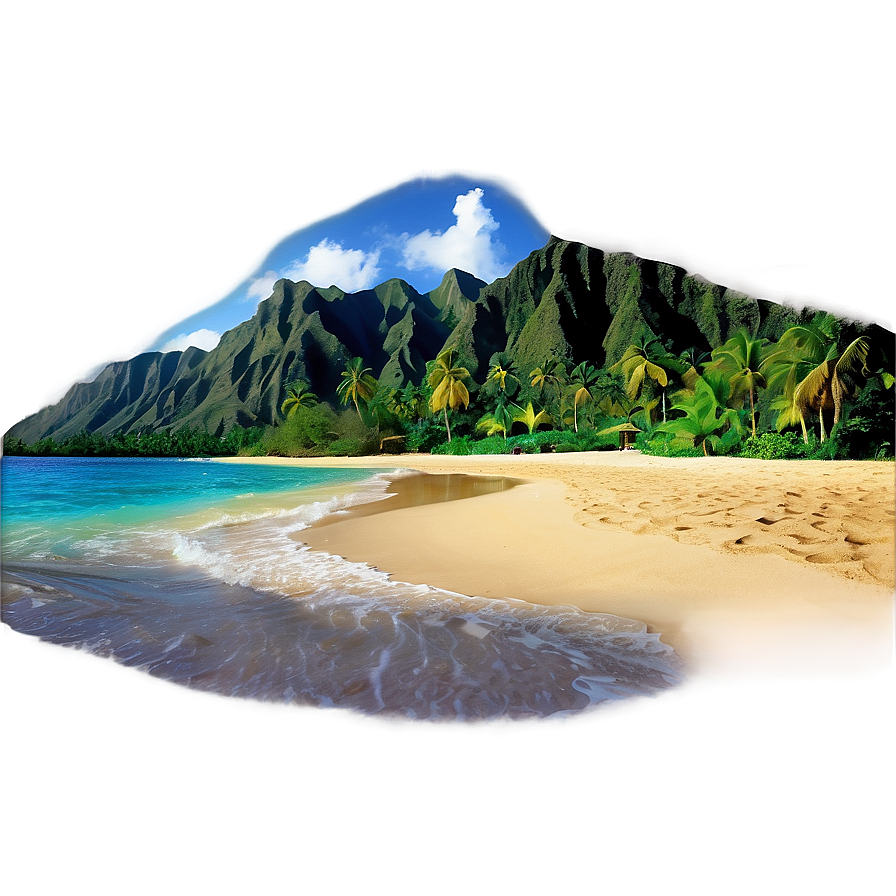 Hawaiian Islands Beach Paradise Png Fsx81 PNG Image