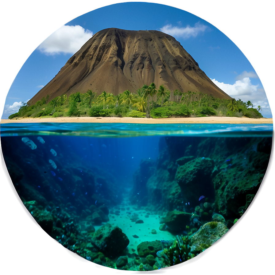 Hawaiian Islands Underwater Volcano Exploration Png 8 PNG Image