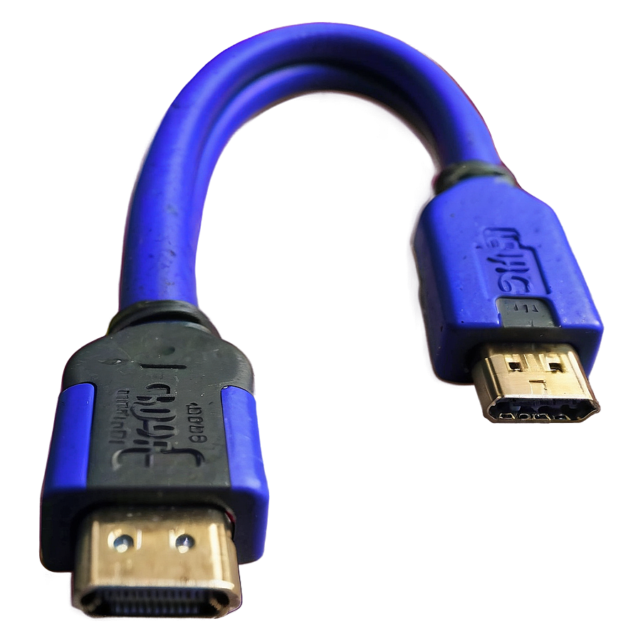 Hdmi Cable On Black Png 06292024 PNG Image