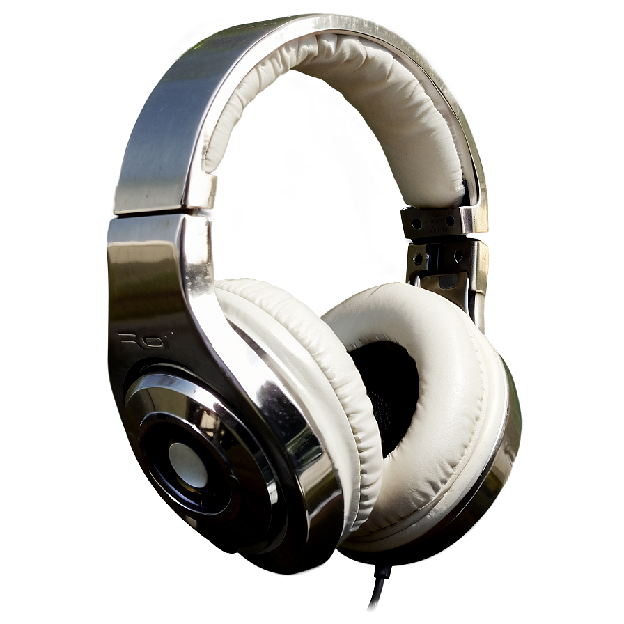 Headphones Silver Chrome Png Eoy58 PNG Image