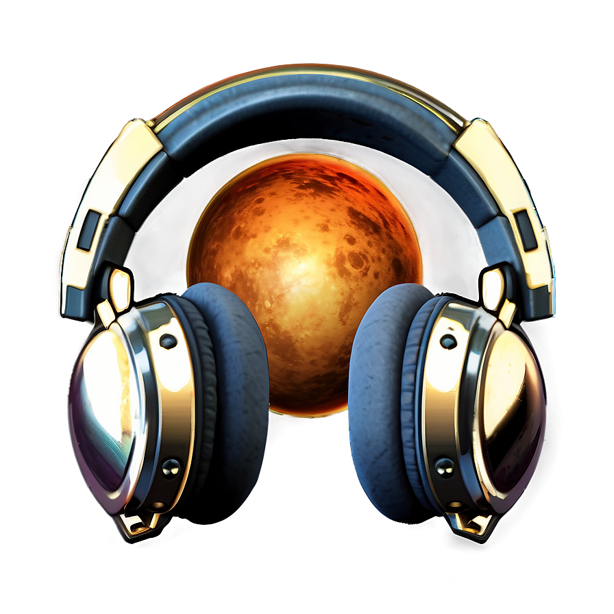 Headphones Space Theme Png Opx PNG Image