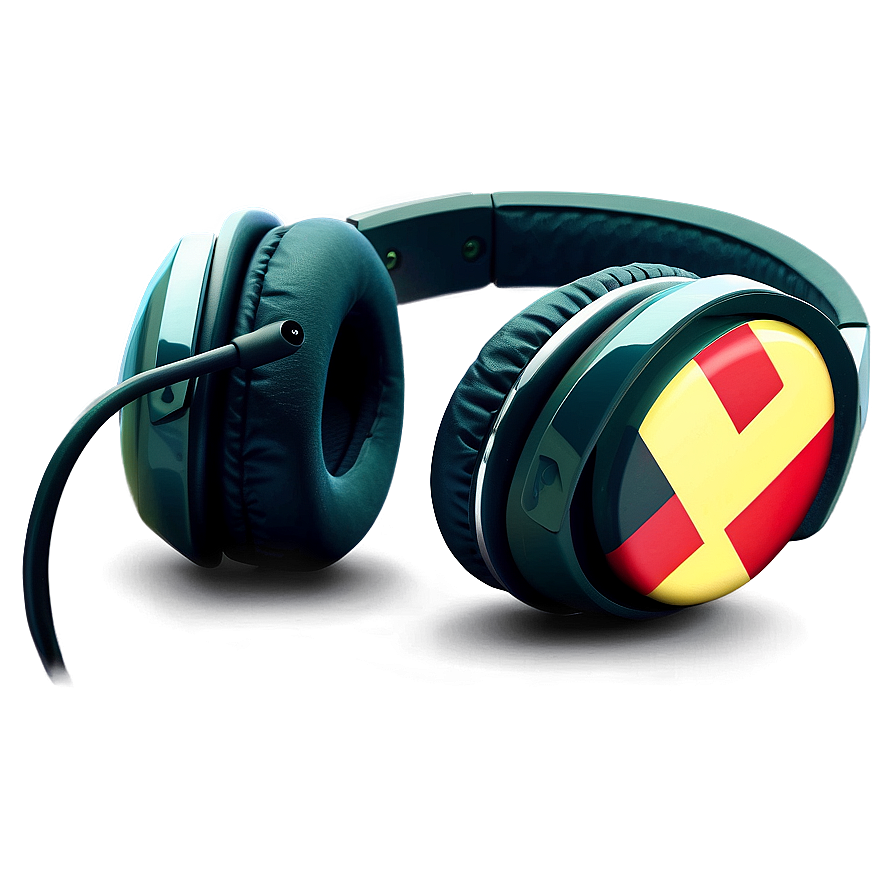 Headphones With Flag Design Png Hvr PNG Image