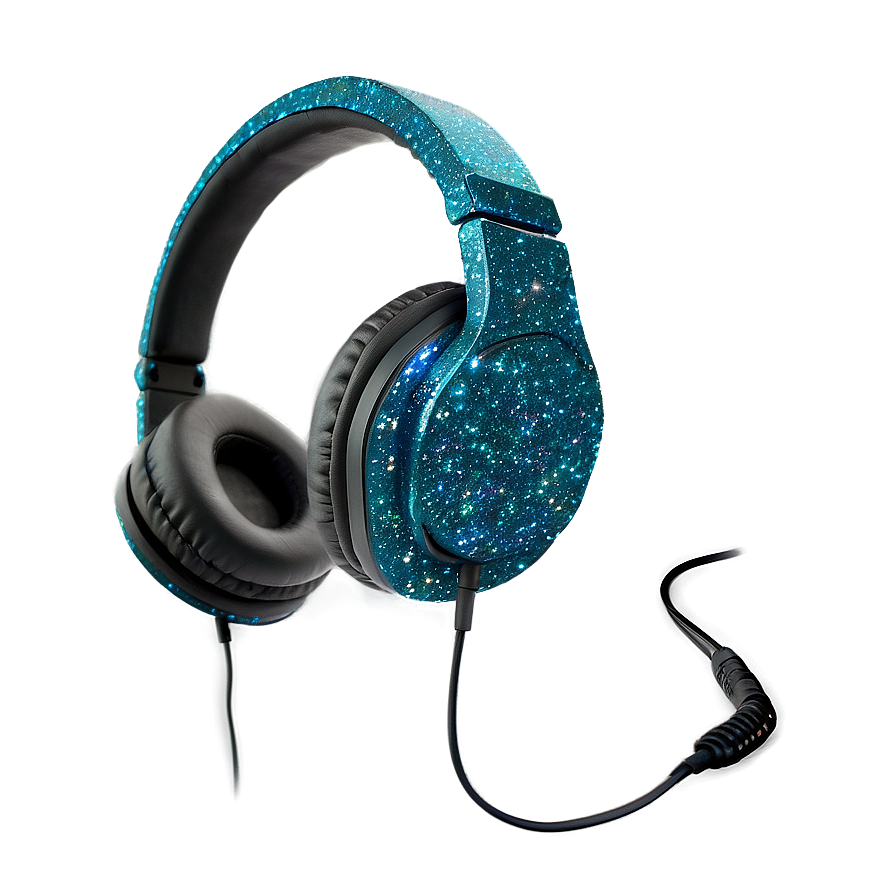 Headphones With Glitter Finish Png Tns PNG Image