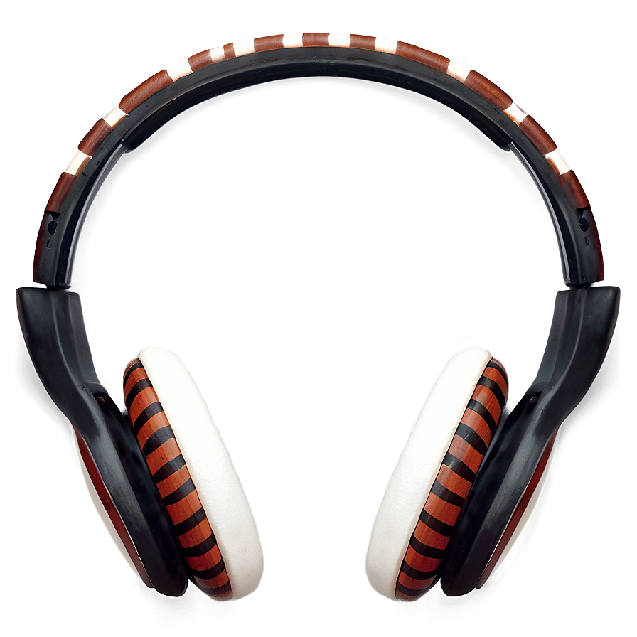 Headphones With Stripes Design Png 05042024 PNG Image