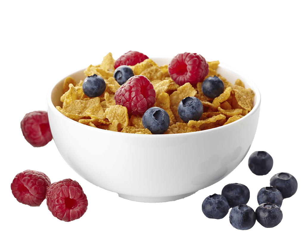 Healthy Breakfast Cerealwith Berries PNG Image