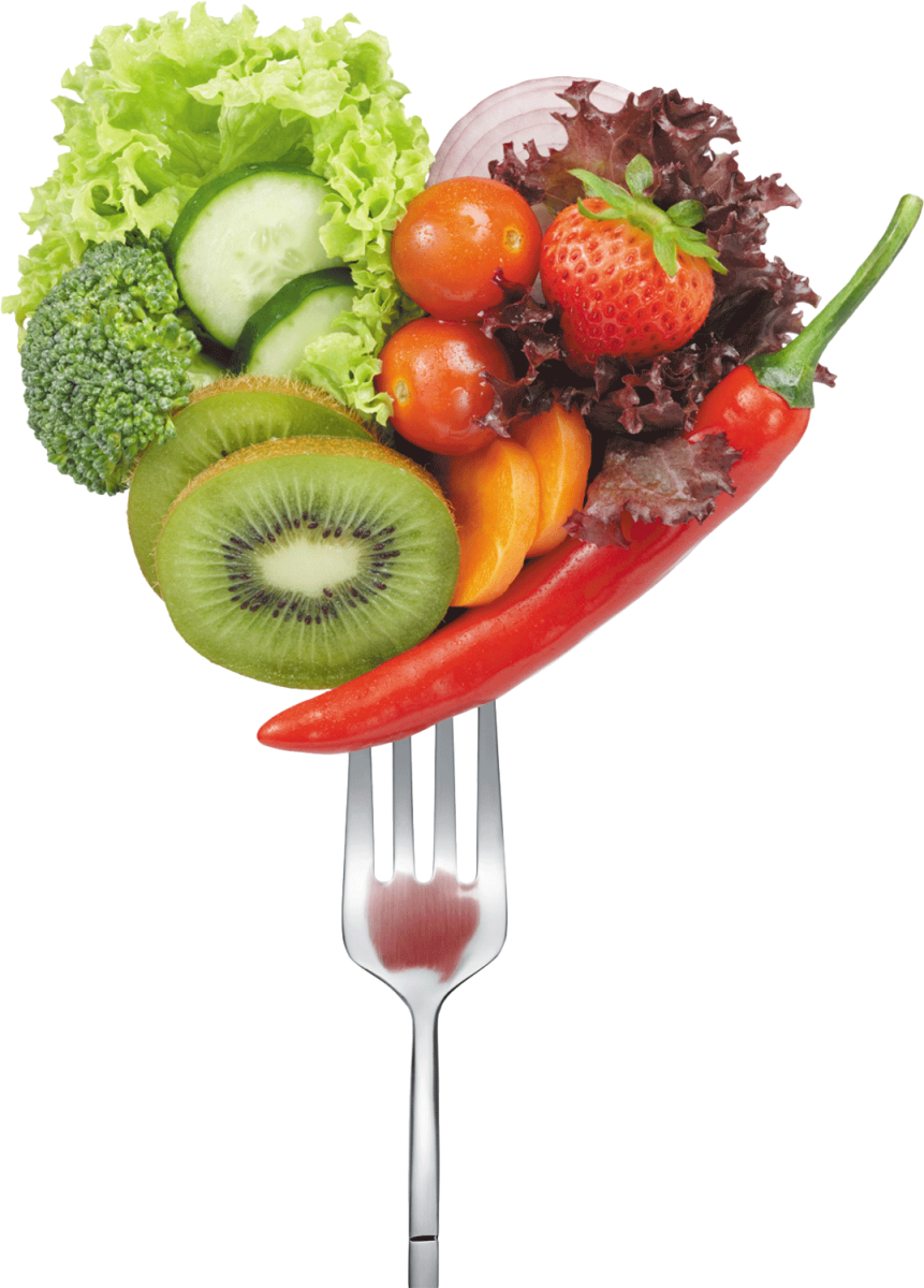 Healthy Food Balanced Diet Fork PNG Image