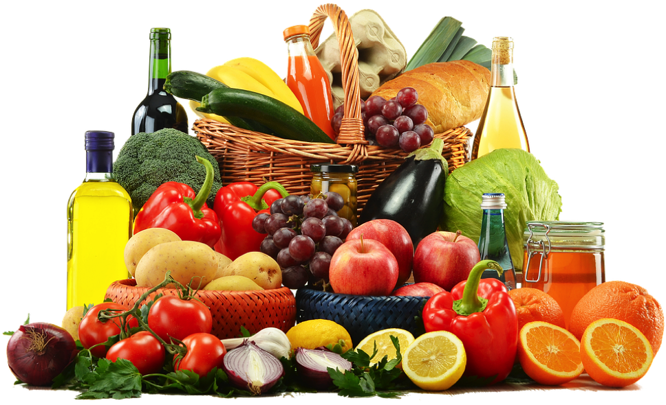 Healthy Food Variety Basket.png PNG Image