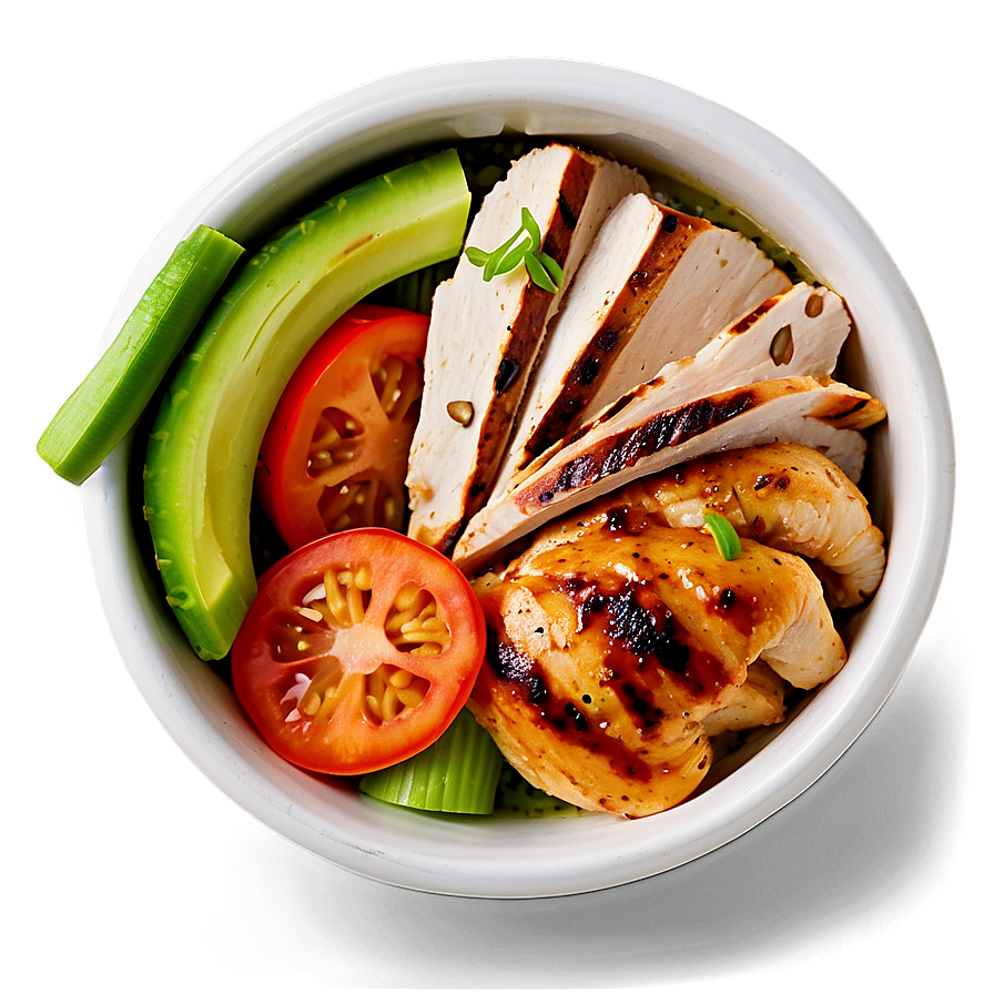 Healthy Grilled Chicken Bowl Png Uow PNG Image