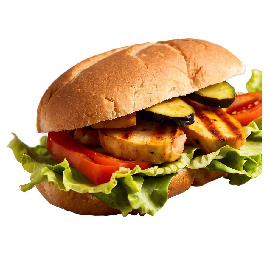 Healthy Grilled Chicken Sandwich Png Mcq49 PNG Image