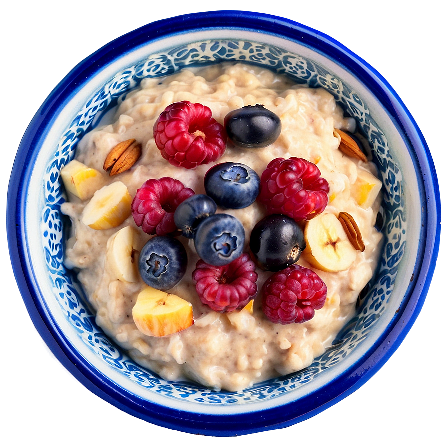 Healthy Oatmeal Bowl Png Tem94 PNG Image