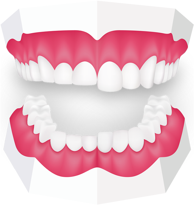 Healthy Teethand Gums Graphic PNG Image