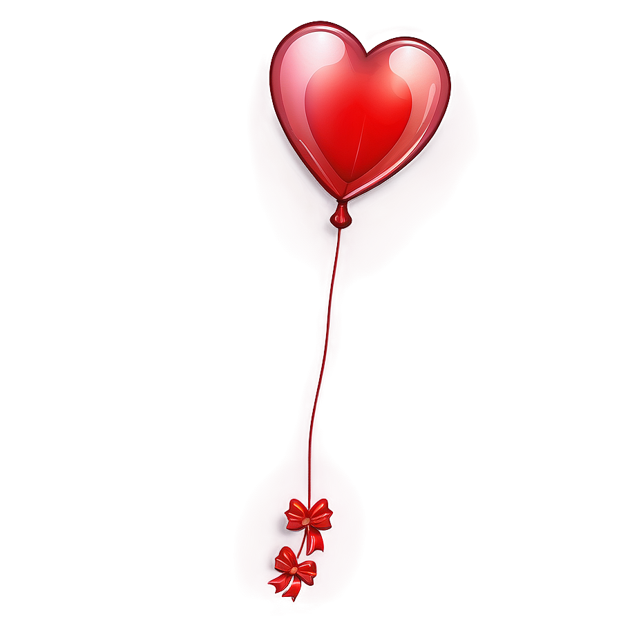 Heart Balloon Cartoon Png Fsq32 PNG Image