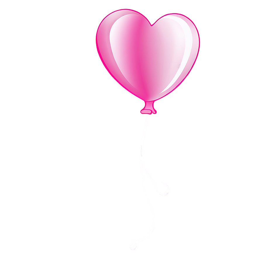 Heart Balloon Illustration Png Dum67 PNG Image