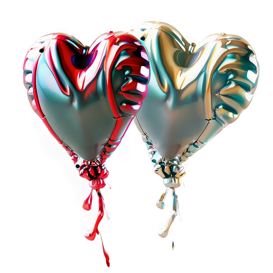 Heart Balloon Pattern Png 06212024 PNG Image