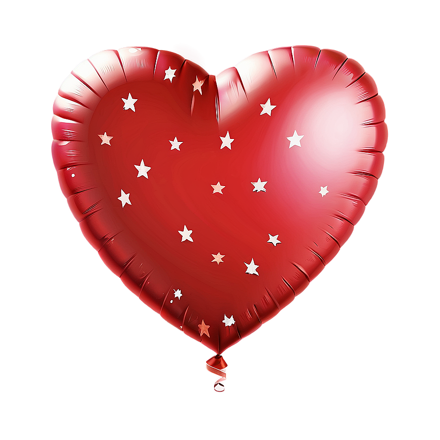 Heart Balloon With Stars Png 19 PNG Image