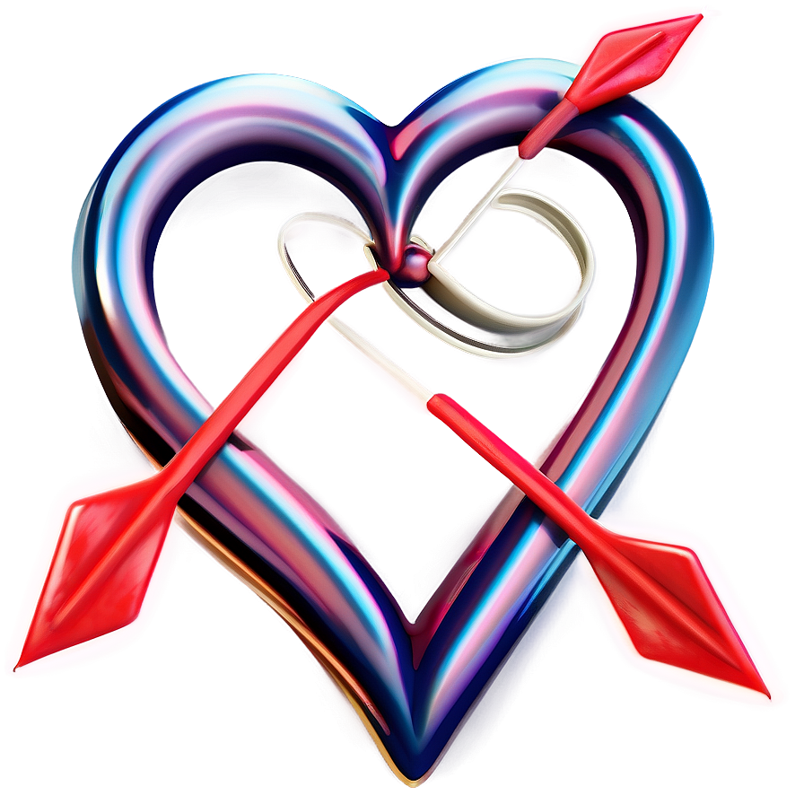 Heart Clipart With Arrows Png Bln PNG Image