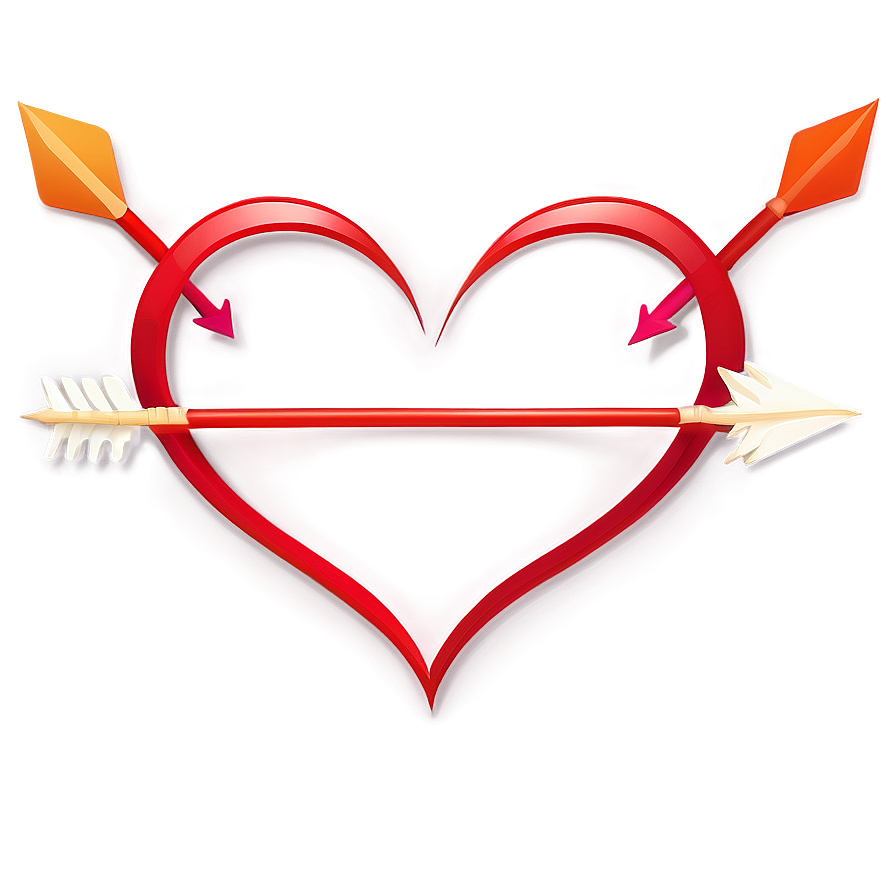 Heart Clipart With Arrows Png Qvo27 PNG Image