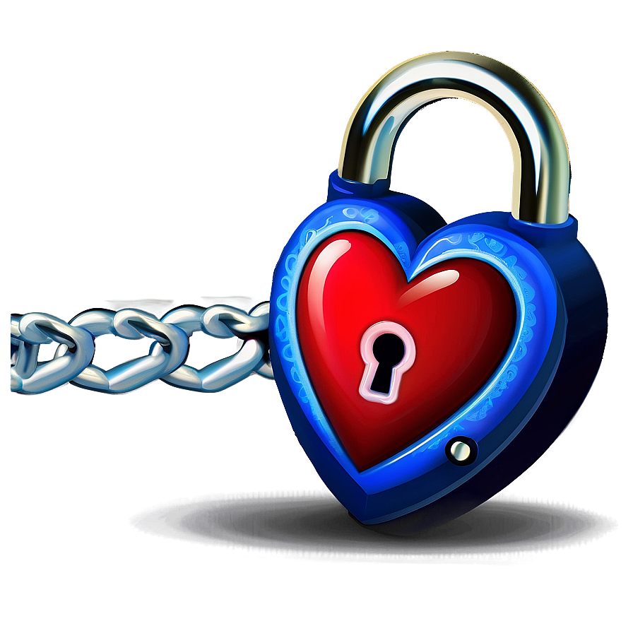 Heart Clipart With Lock Png Vyw PNG Image