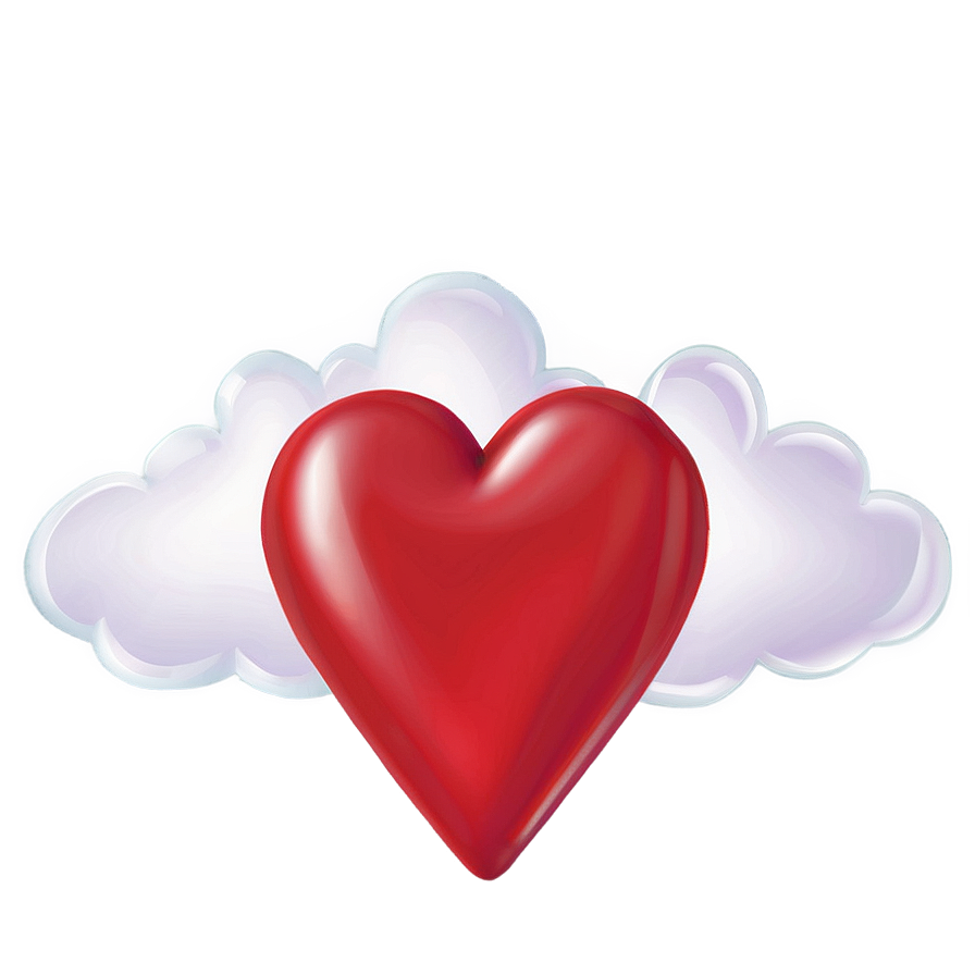 Heart Cloud Transparent Png 64 PNG Image