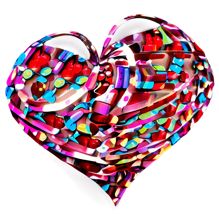 Heart Confetti Celebration Png C PNG Image