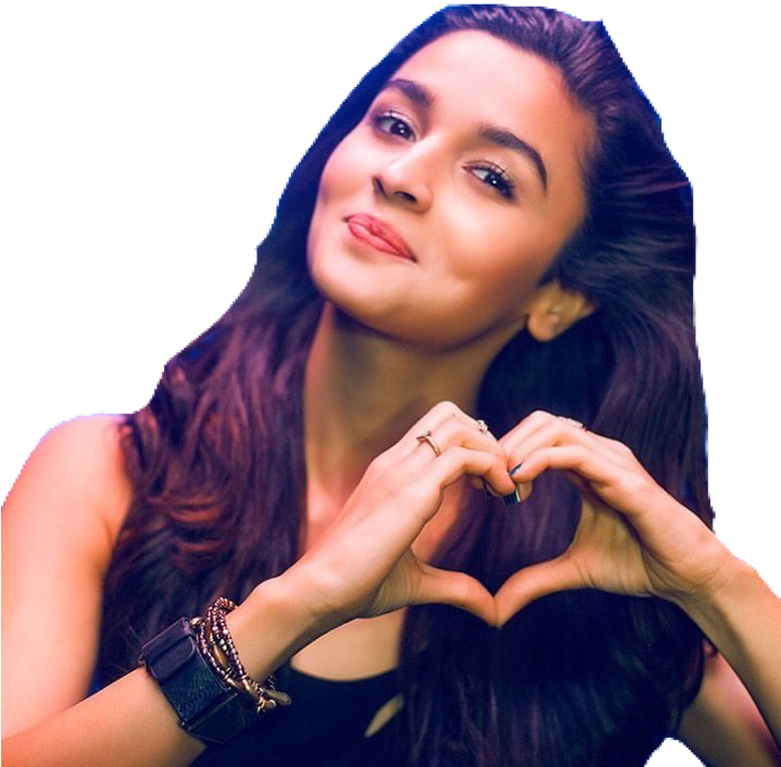 Heart Gesture Woman Smile PNG Image