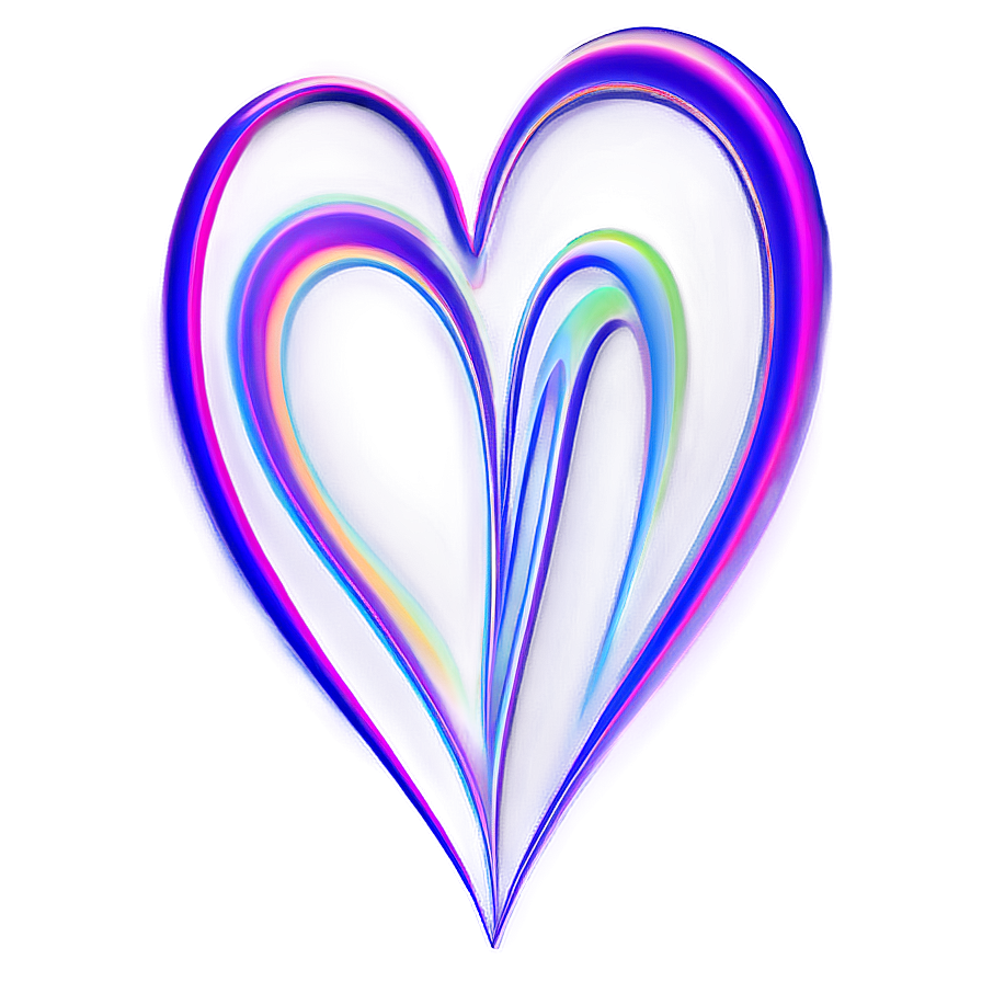 Heart Line Abstract Art Png Mrj PNG Image