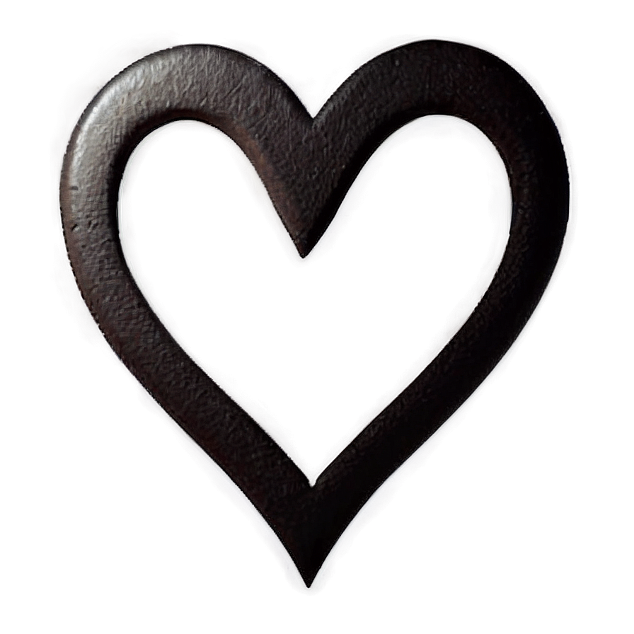 Heart Line Silhouette Png Svp PNG Image