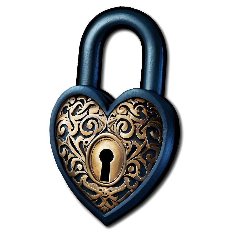 Heart Lock Tattoo Png 45 PNG Image