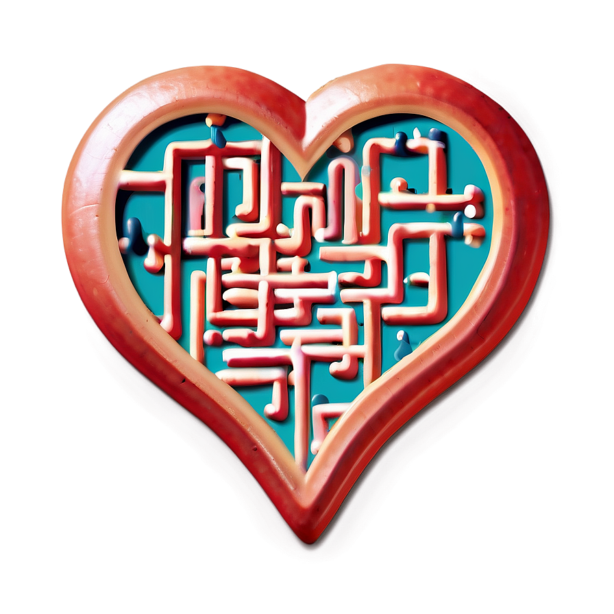 Heart Maze Puzzle Png 8 PNG Image