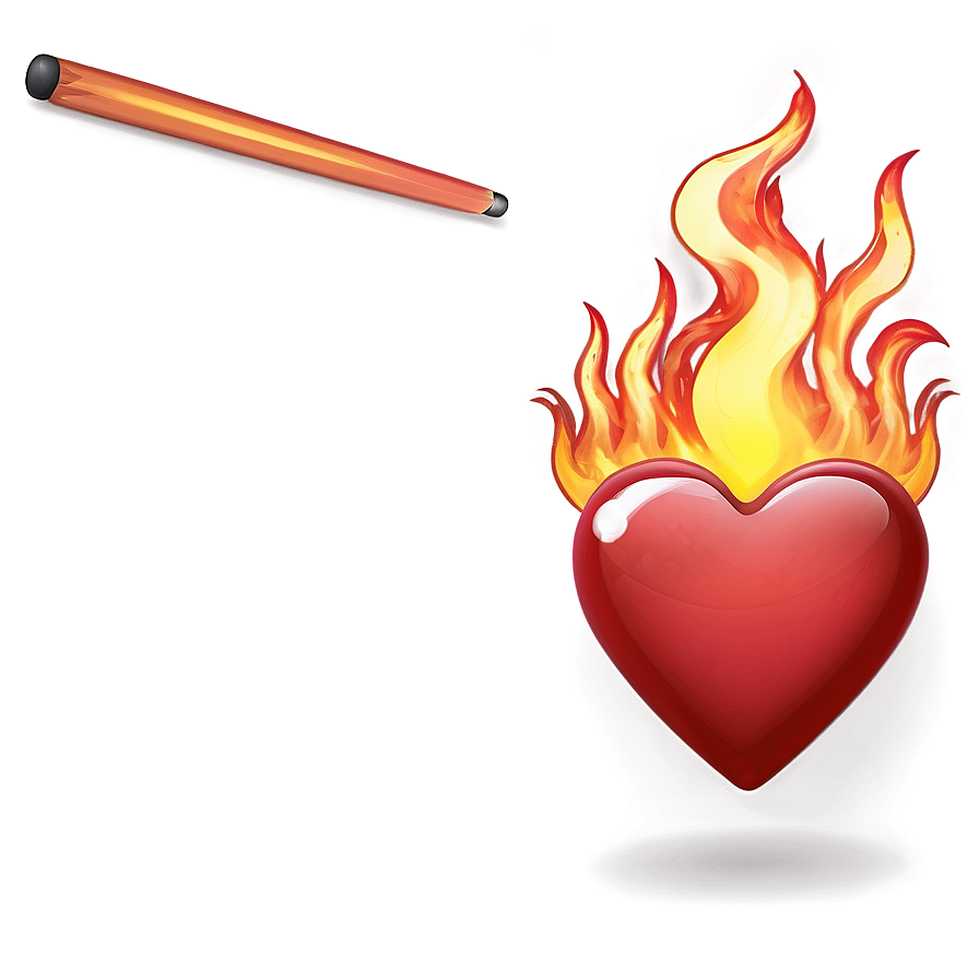 Heart On Fire Emoji Png Jns PNG Image