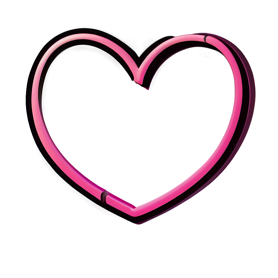 Heart Outline Sketch Png C PNG Image