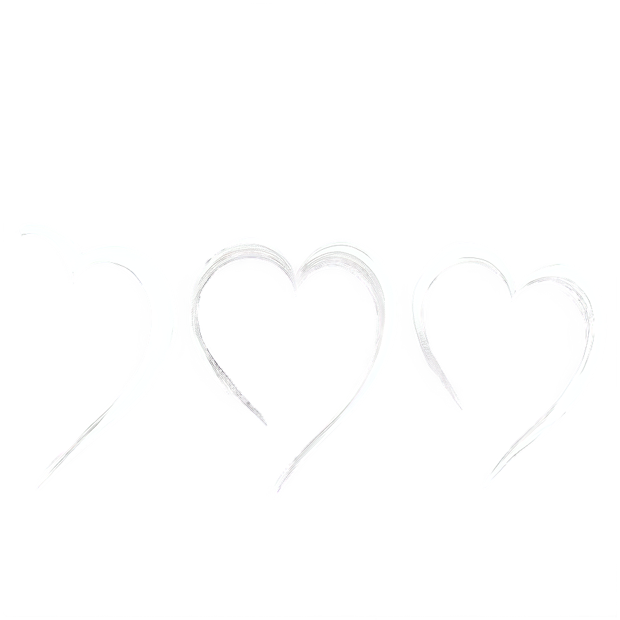 Heart Outline Sketch Png D PNG Image