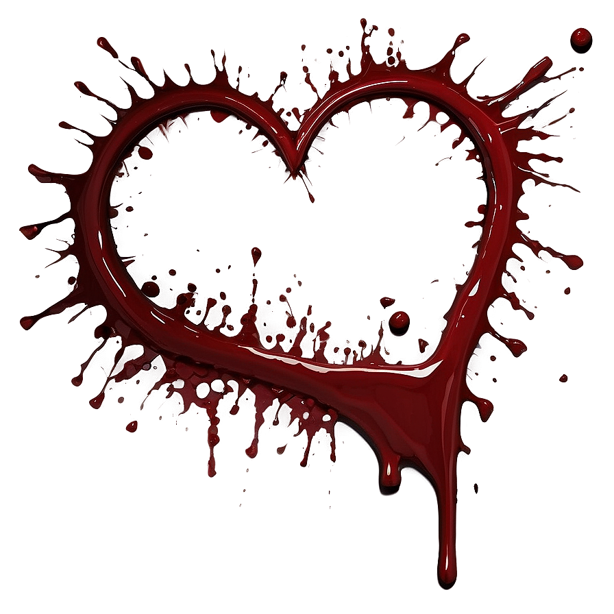 Heart's Offering: Blood Spatter Png 82 PNG Image