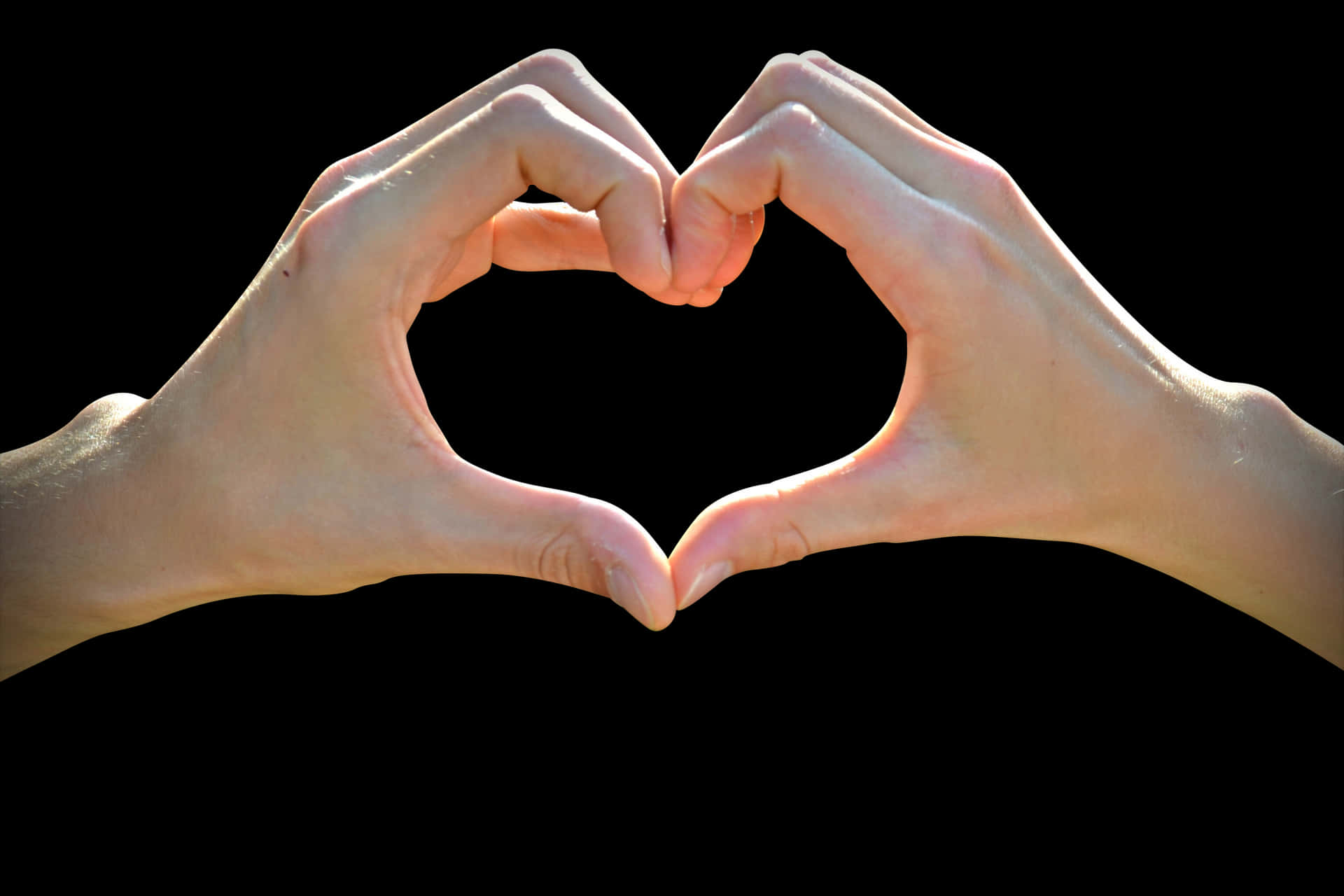 Heart Shape Hand Gesture Love Symbol PNG Image