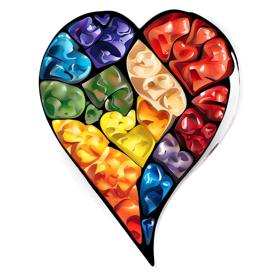 Heart-shaped Art Palette Png Hcm PNG Image