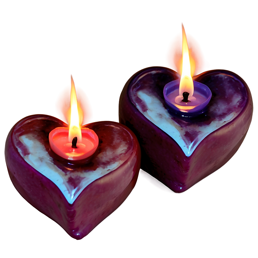 Heart Shaped Candle Png Qkb10 PNG Image