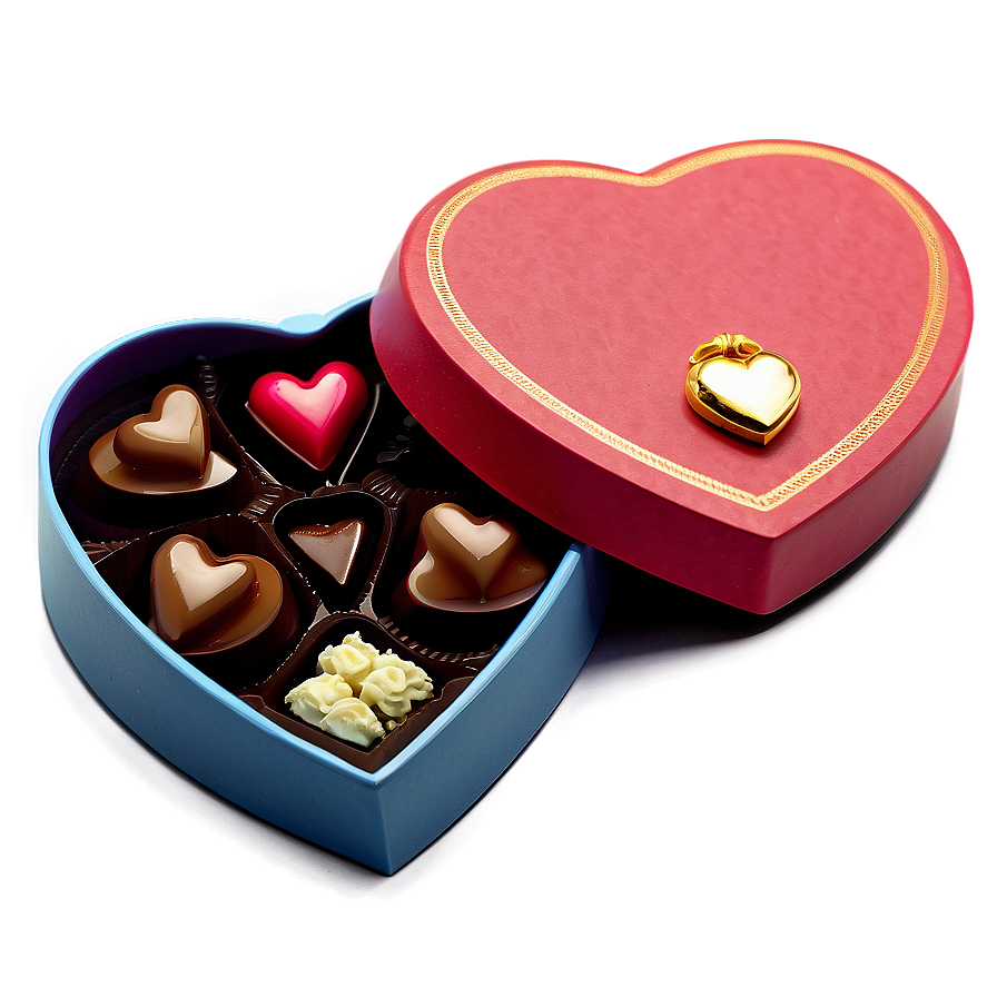 Heart-shaped Chocolate Box Png 06212024 PNG Image