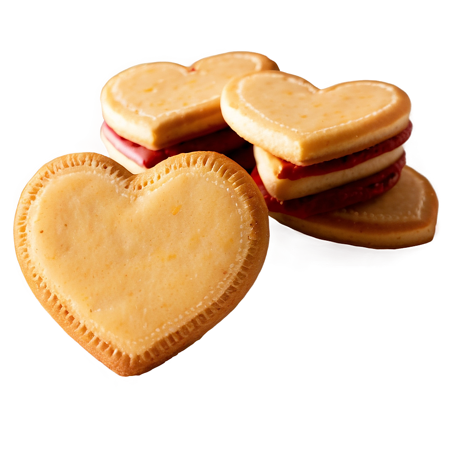 Heart Shaped Cookies Png B PNG Image